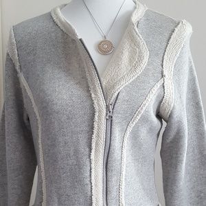 LUCKY asymmetrical zipper jacket